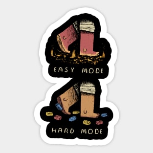 hard mode Sticker